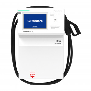 Зарядная станция Pandora Slim (20 кВт, Встроенный кабель CCS Combo2)