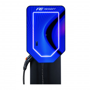 Зарядная станция REWATT MuON DUO (22+22 кВт, Встроенный кабель GB/T, Встроенная розетка Type2)