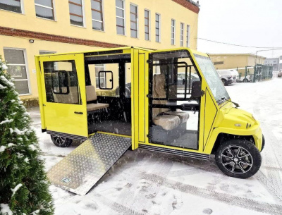 Гольфкар КОНКОРДИЯ URBIS 6 С ДВЕРЬМИ ГАНДИКАП (10 кВт, на выбор по каталогу RAL, 25 км/ч, 700 кг, 35%, 135 мм)